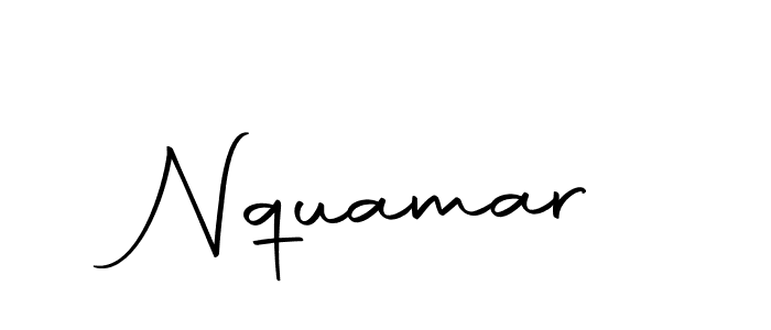 Create a beautiful signature design for name Nquamar. With this signature (Autography-DOLnW) fonts, you can make a handwritten signature for free. Nquamar signature style 10 images and pictures png