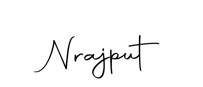 Nrajput stylish signature style. Best Handwritten Sign (Autography-DOLnW) for my name. Handwritten Signature Collection Ideas for my name Nrajput. Nrajput signature style 10 images and pictures png