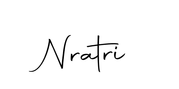How to make Nratri name signature. Use Autography-DOLnW style for creating short signs online. This is the latest handwritten sign. Nratri signature style 10 images and pictures png