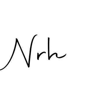 Design your own signature with our free online signature maker. With this signature software, you can create a handwritten (Autography-DOLnW) signature for name Nrh. Nrh signature style 10 images and pictures png