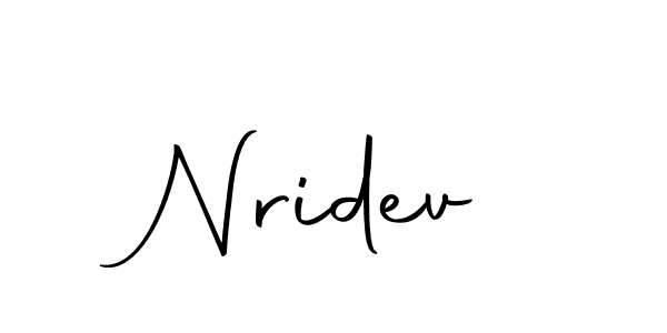 Make a beautiful signature design for name Nridev. Use this online signature maker to create a handwritten signature for free. Nridev signature style 10 images and pictures png