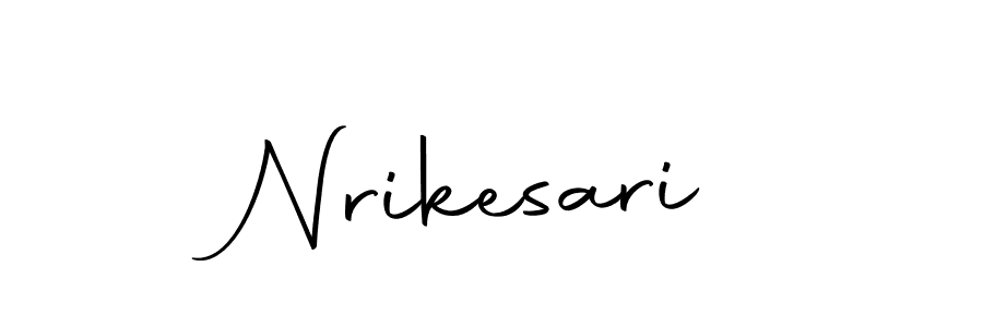 Design your own signature with our free online signature maker. With this signature software, you can create a handwritten (Autography-DOLnW) signature for name Nrikesari. Nrikesari signature style 10 images and pictures png
