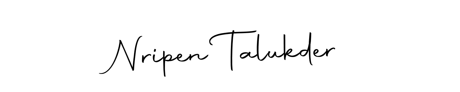 Make a beautiful signature design for name Nripen Talukder. With this signature (Autography-DOLnW) style, you can create a handwritten signature for free. Nripen Talukder signature style 10 images and pictures png