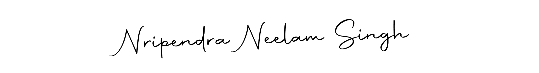 Create a beautiful signature design for name Nripendra Neelam Singh. With this signature (Autography-DOLnW) fonts, you can make a handwritten signature for free. Nripendra Neelam Singh signature style 10 images and pictures png