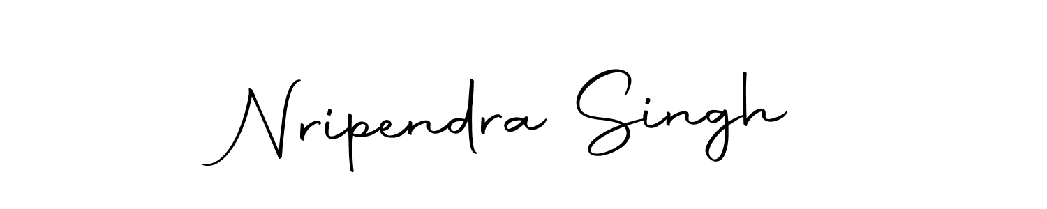 How to make Nripendra Singh name signature. Use Autography-DOLnW style for creating short signs online. This is the latest handwritten sign. Nripendra Singh signature style 10 images and pictures png