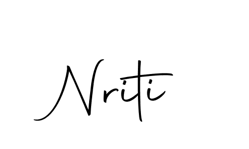Design your own signature with our free online signature maker. With this signature software, you can create a handwritten (Autography-DOLnW) signature for name Nriti. Nriti signature style 10 images and pictures png