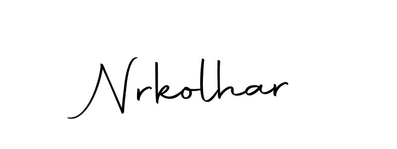 You should practise on your own different ways (Autography-DOLnW) to write your name (Nrkolhar) in signature. don't let someone else do it for you. Nrkolhar signature style 10 images and pictures png