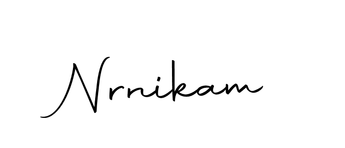 Similarly Autography-DOLnW is the best handwritten signature design. Signature creator online .You can use it as an online autograph creator for name Nrnikam. Nrnikam signature style 10 images and pictures png