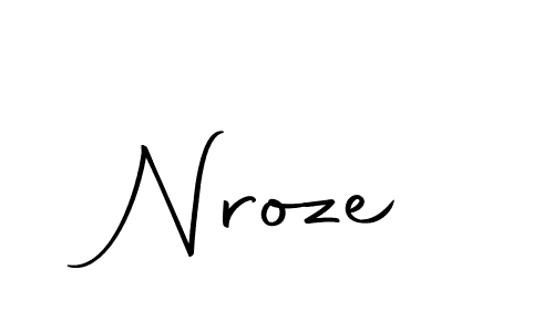 Nroze stylish signature style. Best Handwritten Sign (Autography-DOLnW) for my name. Handwritten Signature Collection Ideas for my name Nroze. Nroze signature style 10 images and pictures png