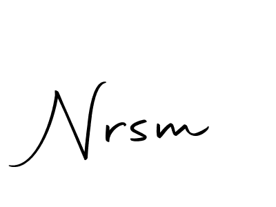 Design your own signature with our free online signature maker. With this signature software, you can create a handwritten (Autography-DOLnW) signature for name Nrsm. Nrsm signature style 10 images and pictures png