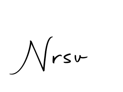 Create a beautiful signature design for name Nrsv. With this signature (Autography-DOLnW) fonts, you can make a handwritten signature for free. Nrsv signature style 10 images and pictures png