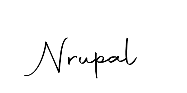 Use a signature maker to create a handwritten signature online. With this signature software, you can design (Autography-DOLnW) your own signature for name Nrupal. Nrupal signature style 10 images and pictures png