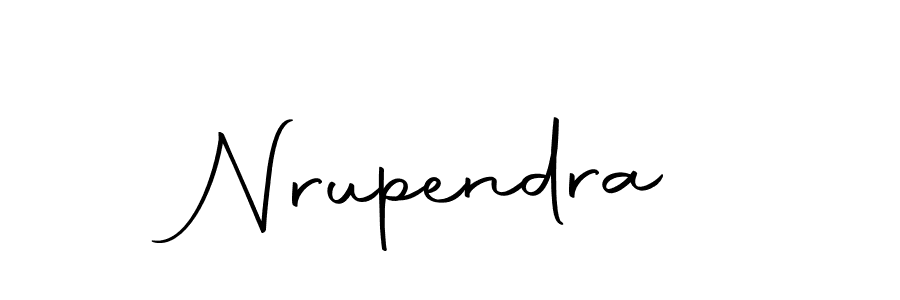 Design your own signature with our free online signature maker. With this signature software, you can create a handwritten (Autography-DOLnW) signature for name Nrupendra. Nrupendra signature style 10 images and pictures png