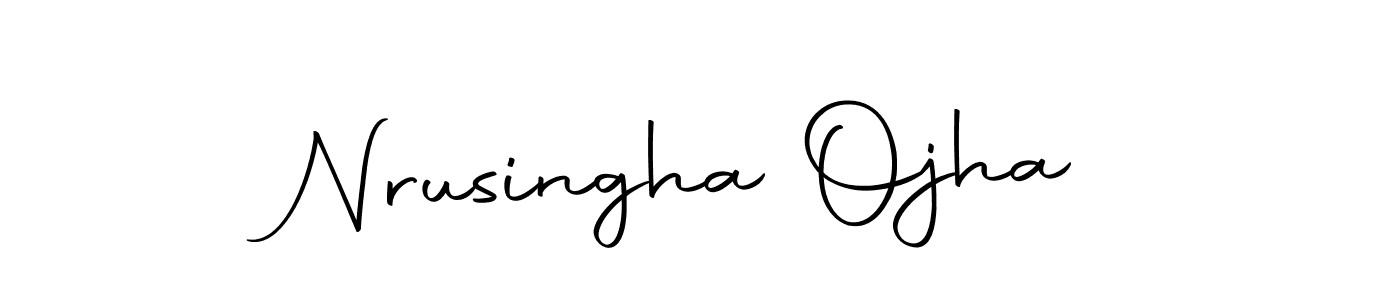 The best way (Autography-DOLnW) to make a short signature is to pick only two or three words in your name. The name Nrusingha Ojha include a total of six letters. For converting this name. Nrusingha Ojha signature style 10 images and pictures png