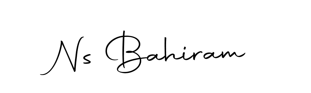 Make a beautiful signature design for name Ns Bahiram. Use this online signature maker to create a handwritten signature for free. Ns Bahiram signature style 10 images and pictures png