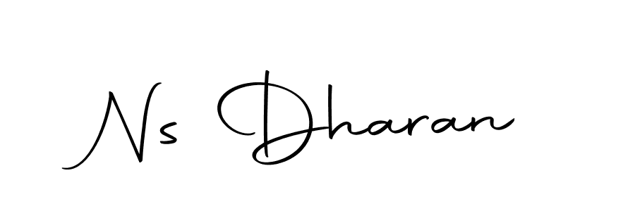 How to make Ns Dharan name signature. Use Autography-DOLnW style for creating short signs online. This is the latest handwritten sign. Ns Dharan signature style 10 images and pictures png