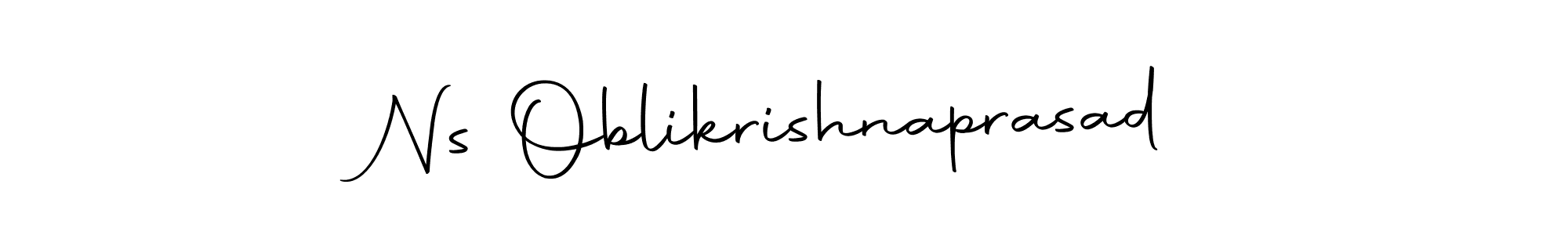 It looks lik you need a new signature style for name Ns Oblikrishnaprasad. Design unique handwritten (Autography-DOLnW) signature with our free signature maker in just a few clicks. Ns Oblikrishnaprasad signature style 10 images and pictures png