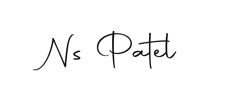 Use a signature maker to create a handwritten signature online. With this signature software, you can design (Autography-DOLnW) your own signature for name Ns Patel. Ns Patel signature style 10 images and pictures png