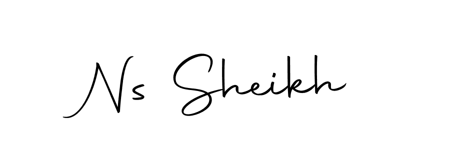 Use a signature maker to create a handwritten signature online. With this signature software, you can design (Autography-DOLnW) your own signature for name Ns Sheikh. Ns Sheikh signature style 10 images and pictures png