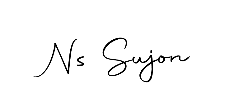 Use a signature maker to create a handwritten signature online. With this signature software, you can design (Autography-DOLnW) your own signature for name Ns Sujon. Ns Sujon signature style 10 images and pictures png