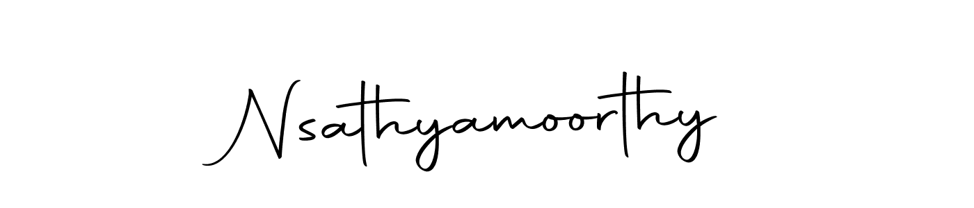 Create a beautiful signature design for name Nsathyamoorthy. With this signature (Autography-DOLnW) fonts, you can make a handwritten signature for free. Nsathyamoorthy signature style 10 images and pictures png