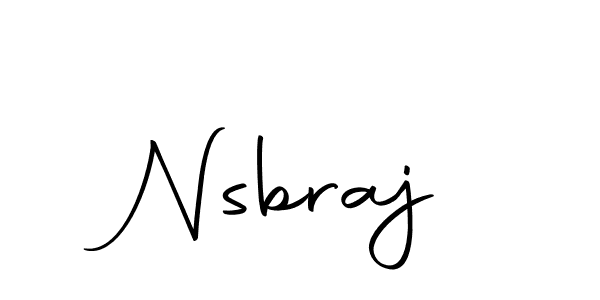 Make a beautiful signature design for name Nsbraj. With this signature (Autography-DOLnW) style, you can create a handwritten signature for free. Nsbraj signature style 10 images and pictures png