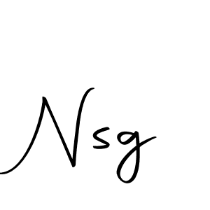 Also we have Nsg name is the best signature style. Create professional handwritten signature collection using Autography-DOLnW autograph style. Nsg signature style 10 images and pictures png