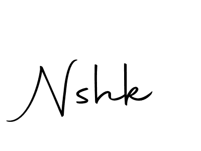 Create a beautiful signature design for name Nshk. With this signature (Autography-DOLnW) fonts, you can make a handwritten signature for free. Nshk signature style 10 images and pictures png