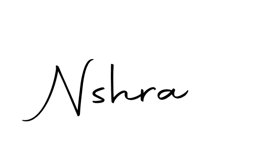 Make a beautiful signature design for name Nshra. With this signature (Autography-DOLnW) style, you can create a handwritten signature for free. Nshra signature style 10 images and pictures png