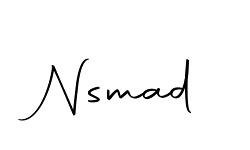 Design your own signature with our free online signature maker. With this signature software, you can create a handwritten (Autography-DOLnW) signature for name Nsmad. Nsmad signature style 10 images and pictures png