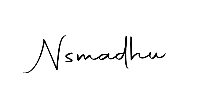 if you are searching for the best signature style for your name Nsmadhu. so please give up your signature search. here we have designed multiple signature styles  using Autography-DOLnW. Nsmadhu signature style 10 images and pictures png