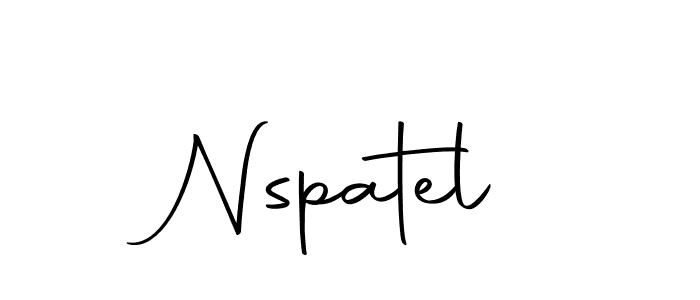 Design your own signature with our free online signature maker. With this signature software, you can create a handwritten (Autography-DOLnW) signature for name Nspatel. Nspatel signature style 10 images and pictures png