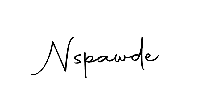 You should practise on your own different ways (Autography-DOLnW) to write your name (Nspawde) in signature. don't let someone else do it for you. Nspawde signature style 10 images and pictures png