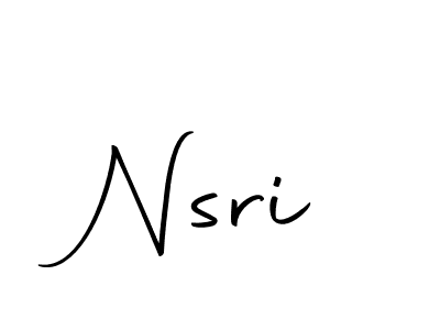 Create a beautiful signature design for name Nsri. With this signature (Autography-DOLnW) fonts, you can make a handwritten signature for free. Nsri signature style 10 images and pictures png