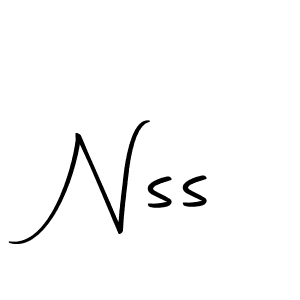 Create a beautiful signature design for name Nss. With this signature (Autography-DOLnW) fonts, you can make a handwritten signature for free. Nss signature style 10 images and pictures png