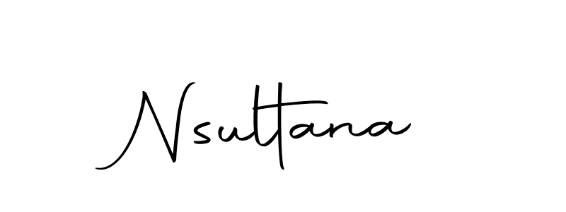 Use a signature maker to create a handwritten signature online. With this signature software, you can design (Autography-DOLnW) your own signature for name Nsultana. Nsultana signature style 10 images and pictures png