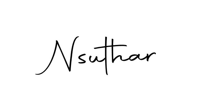 Here are the top 10 professional signature styles for the name Nsuthar. These are the best autograph styles you can use for your name. Nsuthar signature style 10 images and pictures png