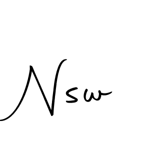 Create a beautiful signature design for name Nsw. With this signature (Autography-DOLnW) fonts, you can make a handwritten signature for free. Nsw signature style 10 images and pictures png