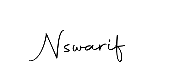 Nswarif stylish signature style. Best Handwritten Sign (Autography-DOLnW) for my name. Handwritten Signature Collection Ideas for my name Nswarif. Nswarif signature style 10 images and pictures png