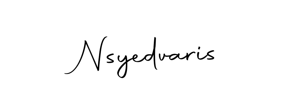 How to make Nsyedvaris signature? Autography-DOLnW is a professional autograph style. Create handwritten signature for Nsyedvaris name. Nsyedvaris signature style 10 images and pictures png