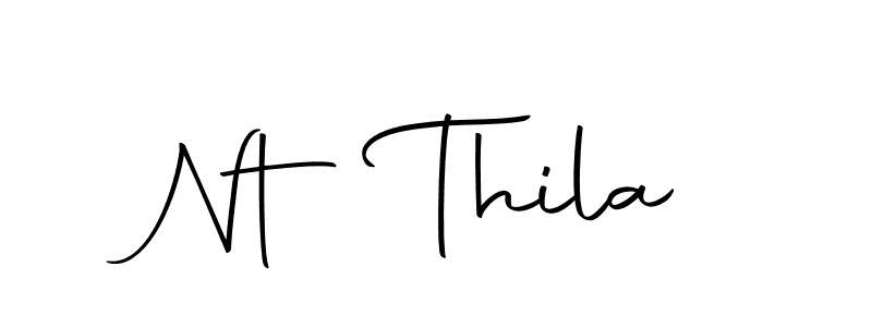 Design your own signature with our free online signature maker. With this signature software, you can create a handwritten (Autography-DOLnW) signature for name Nt Thila. Nt Thila signature style 10 images and pictures png