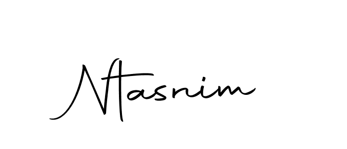 How to make Ntasnim name signature. Use Autography-DOLnW style for creating short signs online. This is the latest handwritten sign. Ntasnim signature style 10 images and pictures png