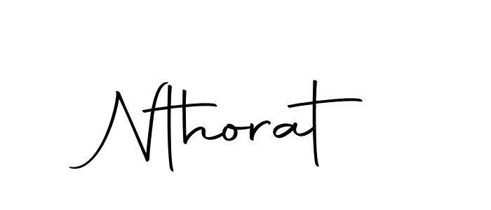 Create a beautiful signature design for name Nthorat. With this signature (Autography-DOLnW) fonts, you can make a handwritten signature for free. Nthorat signature style 10 images and pictures png