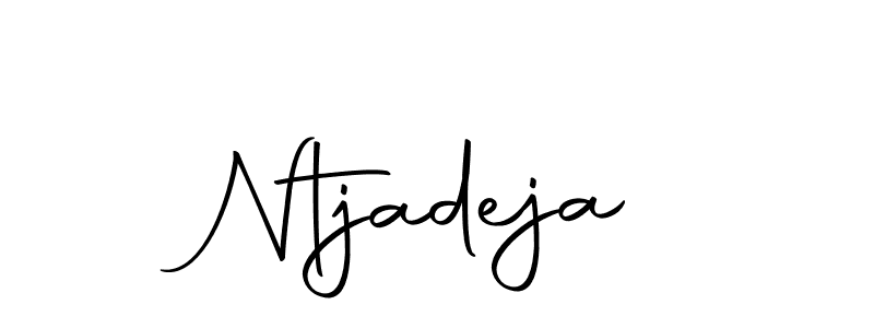 Use a signature maker to create a handwritten signature online. With this signature software, you can design (Autography-DOLnW) your own signature for name Ntjadeja. Ntjadeja signature style 10 images and pictures png