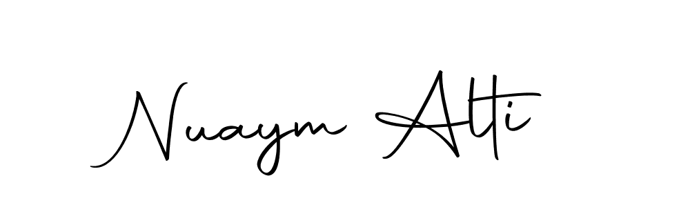 You should practise on your own different ways (Autography-DOLnW) to write your name (Nuaym Alti) in signature. don't let someone else do it for you. Nuaym Alti signature style 10 images and pictures png