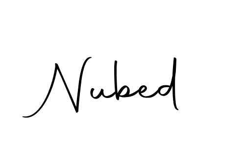 You should practise on your own different ways (Autography-DOLnW) to write your name (Nubed) in signature. don't let someone else do it for you. Nubed signature style 10 images and pictures png