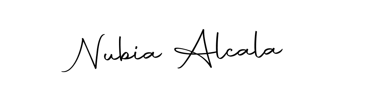 Nubia Alcala stylish signature style. Best Handwritten Sign (Autography-DOLnW) for my name. Handwritten Signature Collection Ideas for my name Nubia Alcala. Nubia Alcala signature style 10 images and pictures png