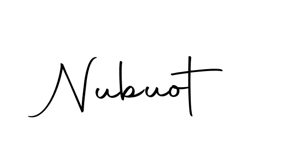 Use a signature maker to create a handwritten signature online. With this signature software, you can design (Autography-DOLnW) your own signature for name Nubuot. Nubuot signature style 10 images and pictures png