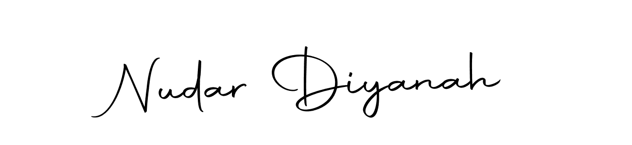 You can use this online signature creator to create a handwritten signature for the name Nudar Diyanah. This is the best online autograph maker. Nudar Diyanah signature style 10 images and pictures png