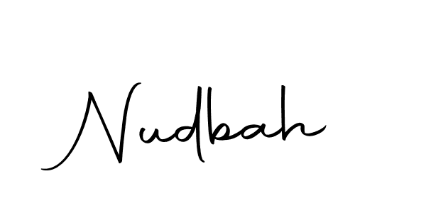 Make a beautiful signature design for name Nudbah. With this signature (Autography-DOLnW) style, you can create a handwritten signature for free. Nudbah signature style 10 images and pictures png